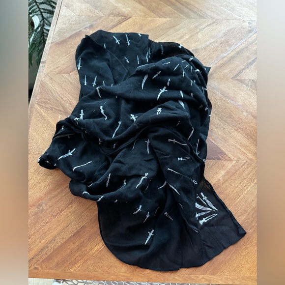 Rag & Bone oversized knife patterned scarf - Picture 2 of 4